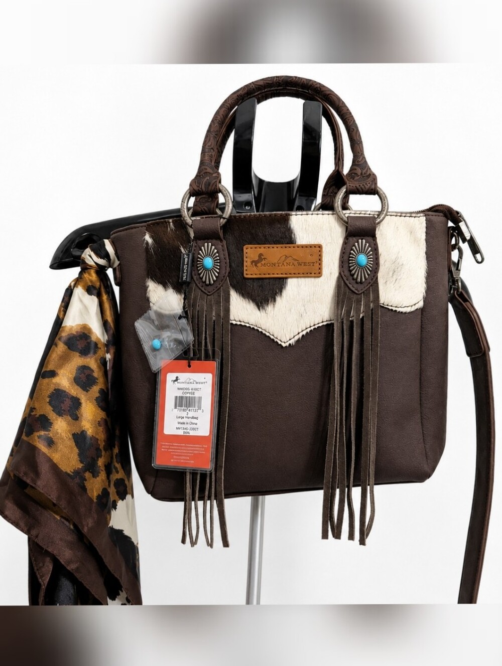 Montana West Cow Print Concealed Carry bag